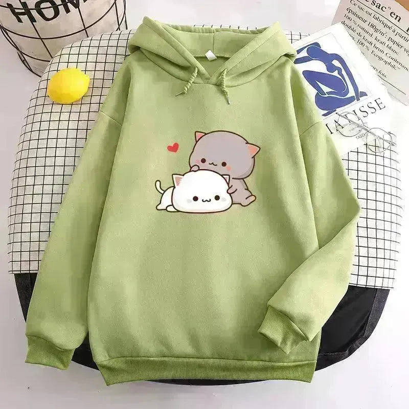 Teen's Candy Colors Cute Kawaii Loose Hoodie Sweater - EX-STOCK CANADA
