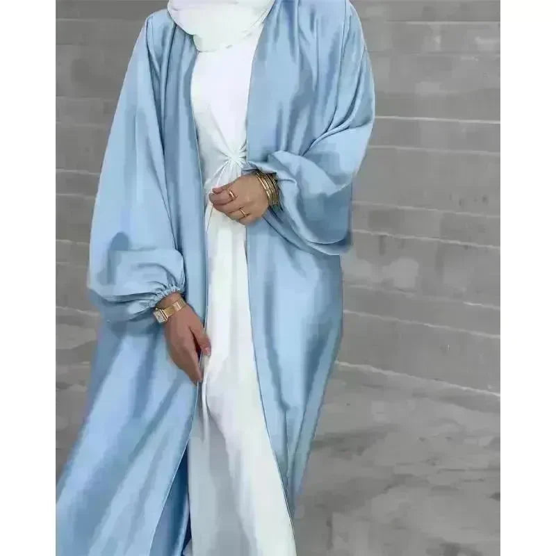 Temperament commute Middle East Arab Dubai Abaya Dress White Sleeveless Pleated Bottoming Vest Lined Dress - EX-STOCK CANADA