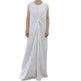 Temperament commute Middle East Arab Dubai Abaya Dress White Sleeveless Pleated Bottoming Vest Lined Dress - EX-STOCK CANADA