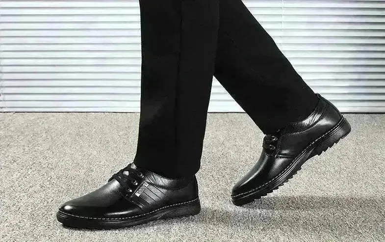 The new shoes shoes fall men's business casual shoes men shoes shoes round British Dad - EX-STOCK CANADA