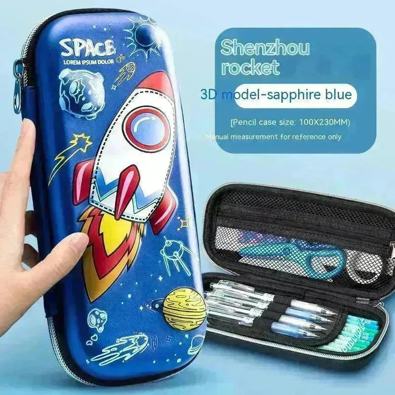 Three-dimensional Pencil Case Primary School Kindergarten Cartoon Large Capacity Pencil Case Pencil Box - EX-STOCK CANADA