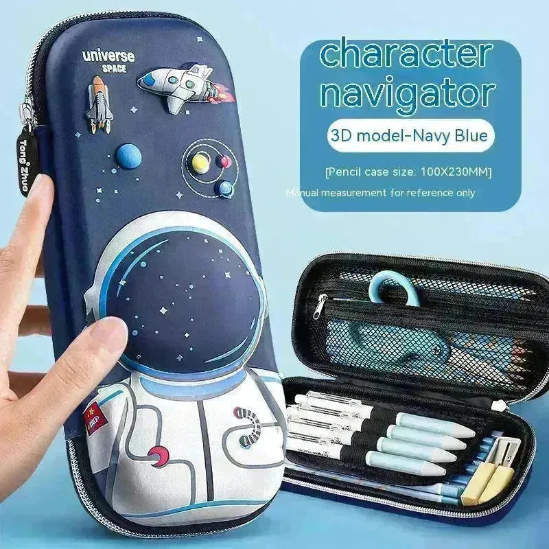 Three-dimensional Pencil Case Primary School Kindergarten Cartoon Large Capacity Pencil Case Pencil Box - EX-STOCK CANADA