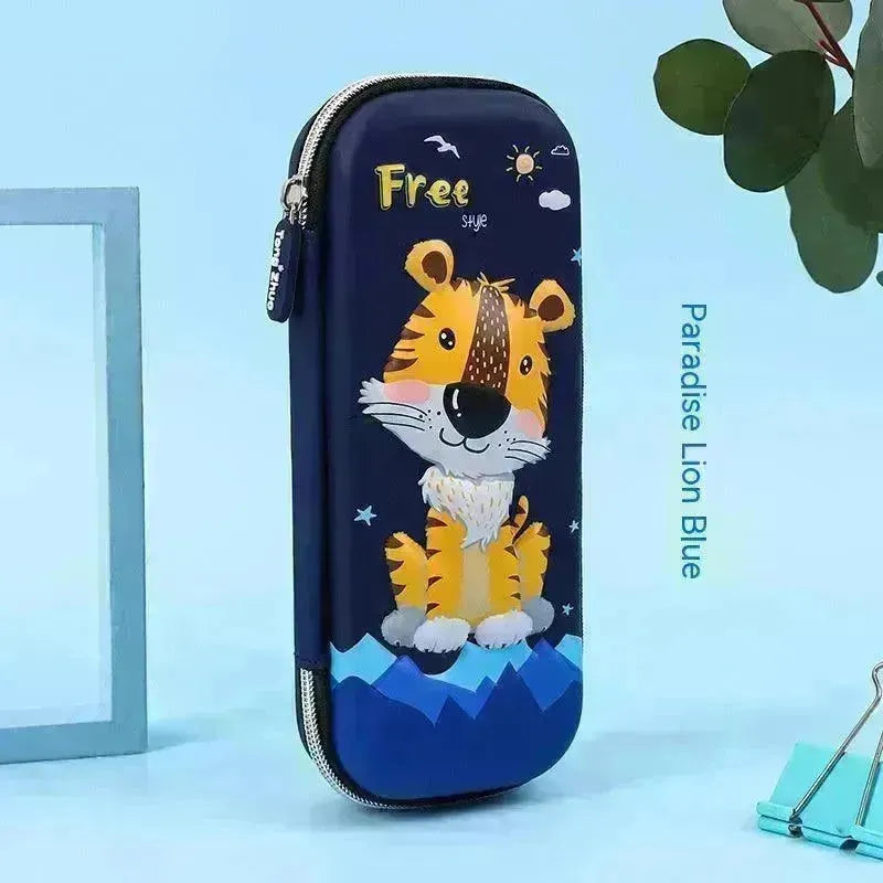 Three-dimensional Pencil Case Primary School Kindergarten Cartoon Large Capacity Pencil Case Pencil Box - EX-STOCK CANADA