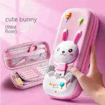 Three-dimensional Pencil Case Primary School Kindergarten Cartoon Large Capacity Pencil Case Pencil Box - EX-STOCK CANADA