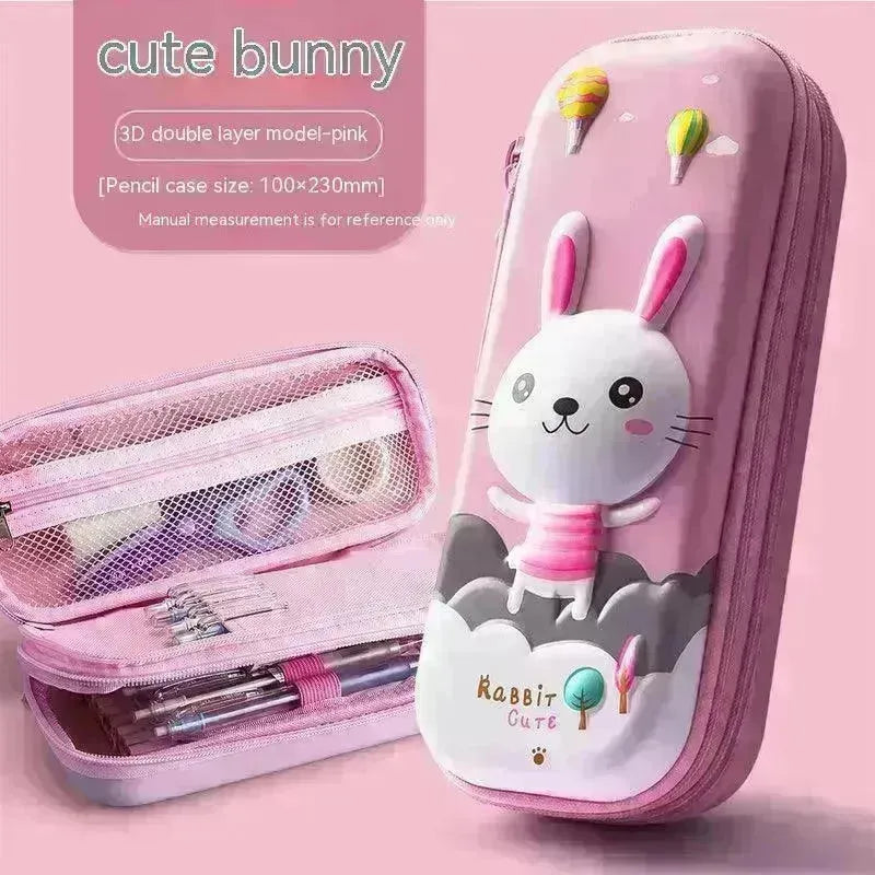 Three-dimensional Pencil Case Primary School Kindergarten Cartoon Large Capacity Pencil Case Pencil Box - EX-STOCK CANADA