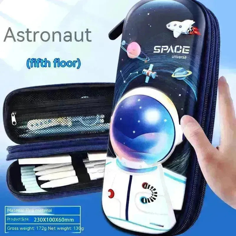 Three-dimensional Pencil Case Primary School Kindergarten Cartoon Large Capacity Pencil Case Pencil Box - EX-STOCK CANADA