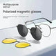 Three-in-one Polarized Sunglasses Magnetic Suction - EX-STOCK CANADA