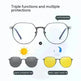 Three-in-one Polarized Sunglasses Magnetic Suction - EX-STOCK CANADA