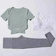 Three-piece speed suit for gym yoga wear - EX-STOCK CANADA