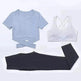 Three-piece speed suit for gym yoga wear - EX-STOCK CANADA