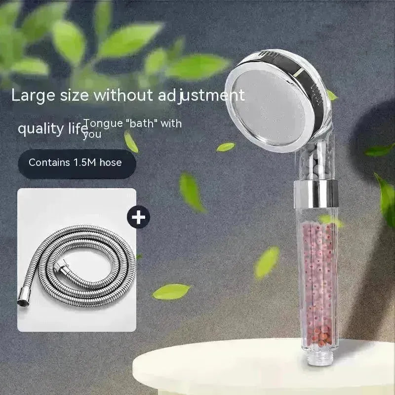 Three-speed Anion Supercharged Filtering Shower Head Nozzle - EX-STOCK CANADA