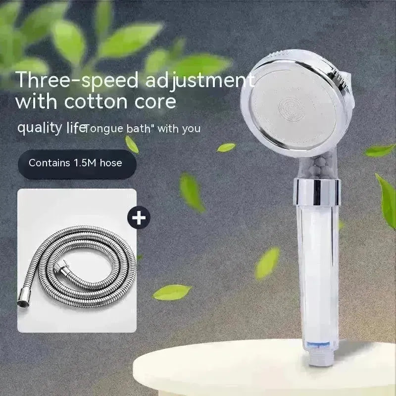Three-speed Anion Supercharged Filtering Shower Head Nozzle - EX-STOCK CANADA