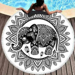 Tie-dye Colorful Digital Printing Microfiber Round Beach Towel - EX-STOCK CANADA