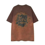 Tie-dye Gradient Short-sleeved T-shirt Idle Style - EX-STOCK CANADA