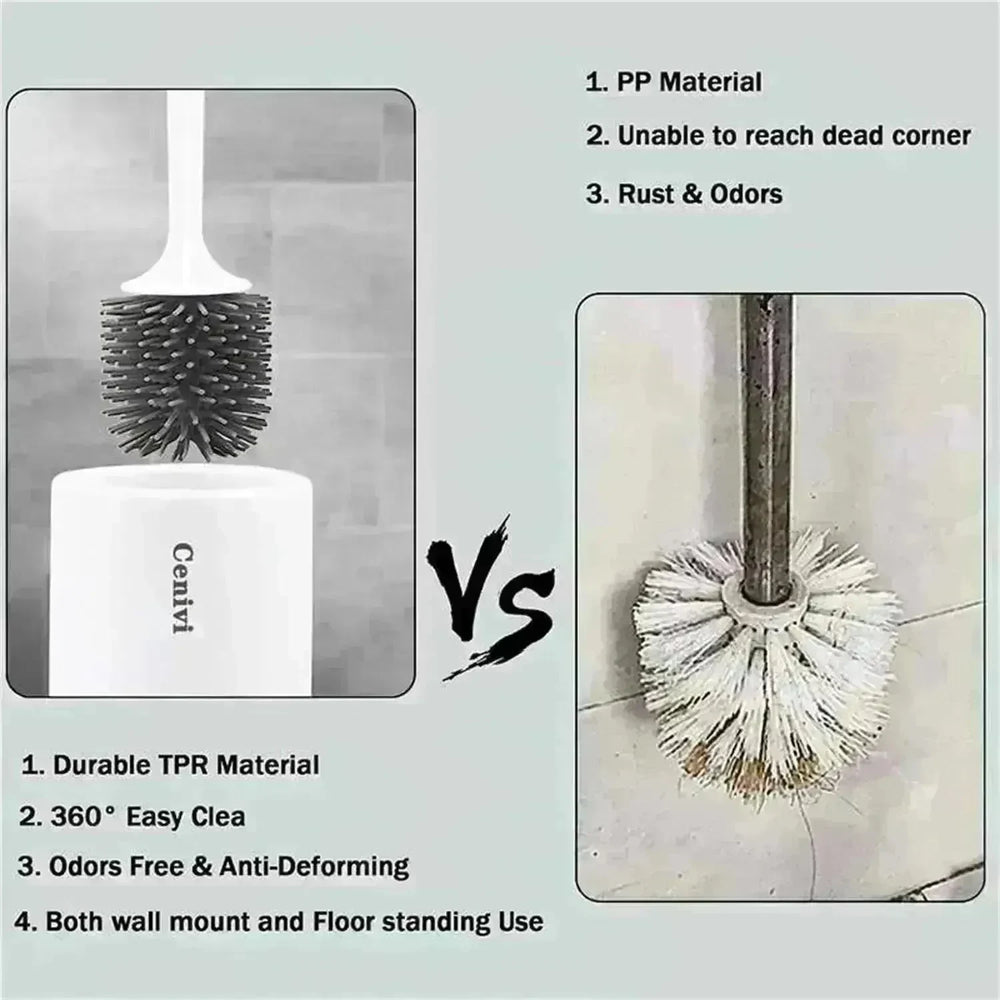 Toilet Spray Cleaner Home Fashion Simple Toilet Cleaning Brush Set - EX-STOCK CANADA