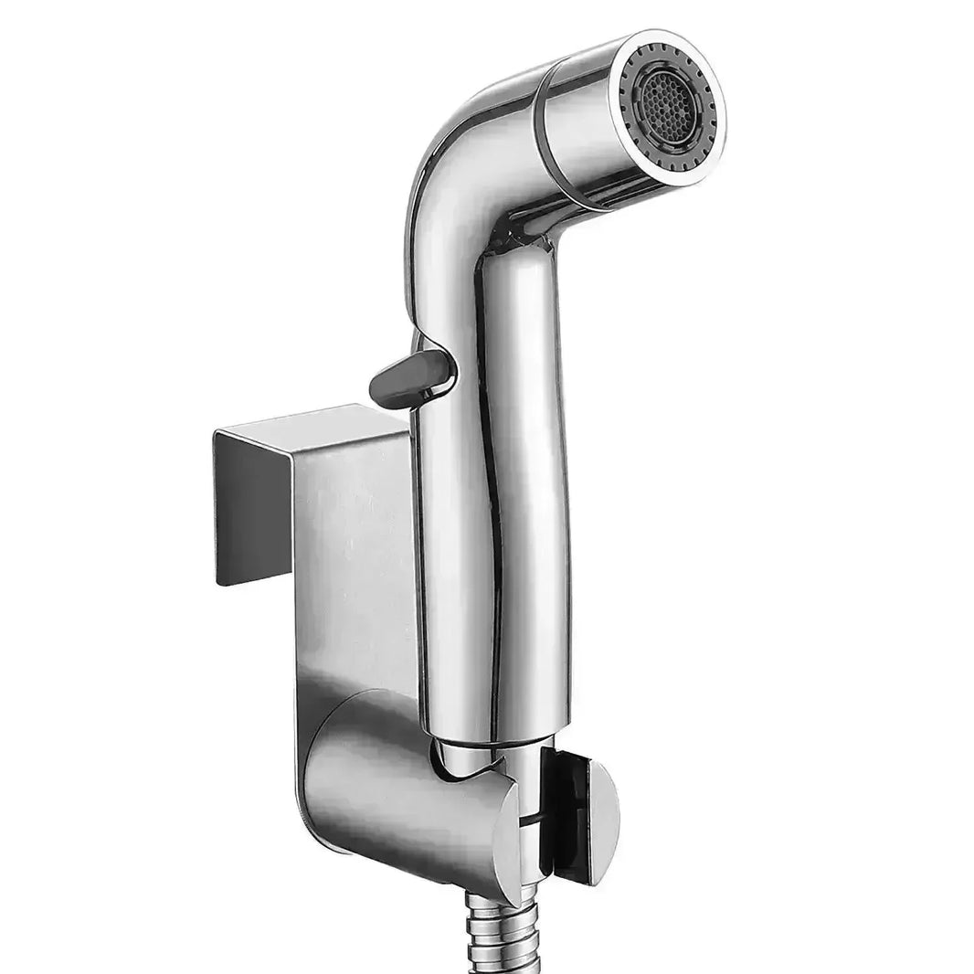 Toilet Spray Cleaner Stainless Steel Toilet Companion, Button Water Stop, Dual Function. - EX-STOCK CANADA