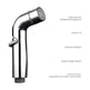 Toilet Spray Cleaner Stainless Steel Toilet Companion, Button Water Stop, Dual Function. - EX-STOCK CANADA