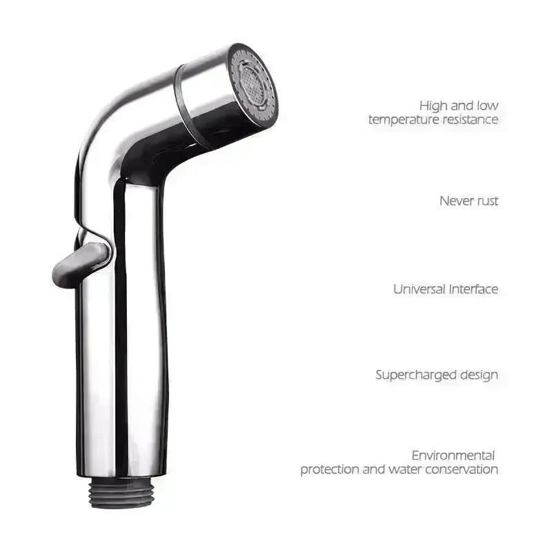 Toilet Spray Cleaner Stainless Steel Toilet Companion, Button Water Stop, Dual Function. - EX-STOCK CANADA