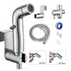 Toilet Spray Cleaner Stainless Steel Toilet Companion, Button Water Stop, Dual Function. - EX-STOCK CANADA