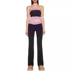 Top Bootleg Pants Suit Two-piece Set - EX-STOCK CANADA