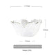 Traditional Japanese Style Hammer Pattern Petal Glass Bowl Set - EX-STOCK CANADA
