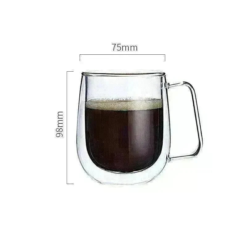 Transparent Double Coffee Cup Mug - EX-STOCK CANADA