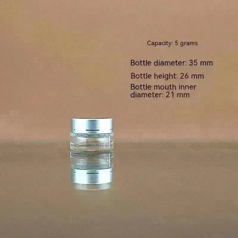 Transparent Face Cream Bottle Glass Cosmetics - EX-STOCK CANADA