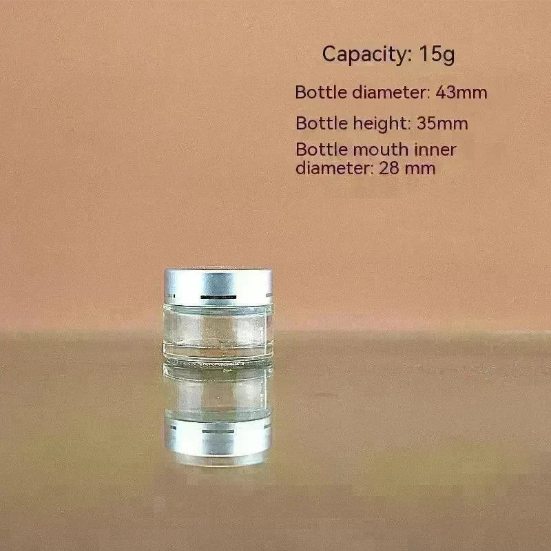 Transparent Face Cream Bottle Glass Cosmetics - EX-STOCK CANADA