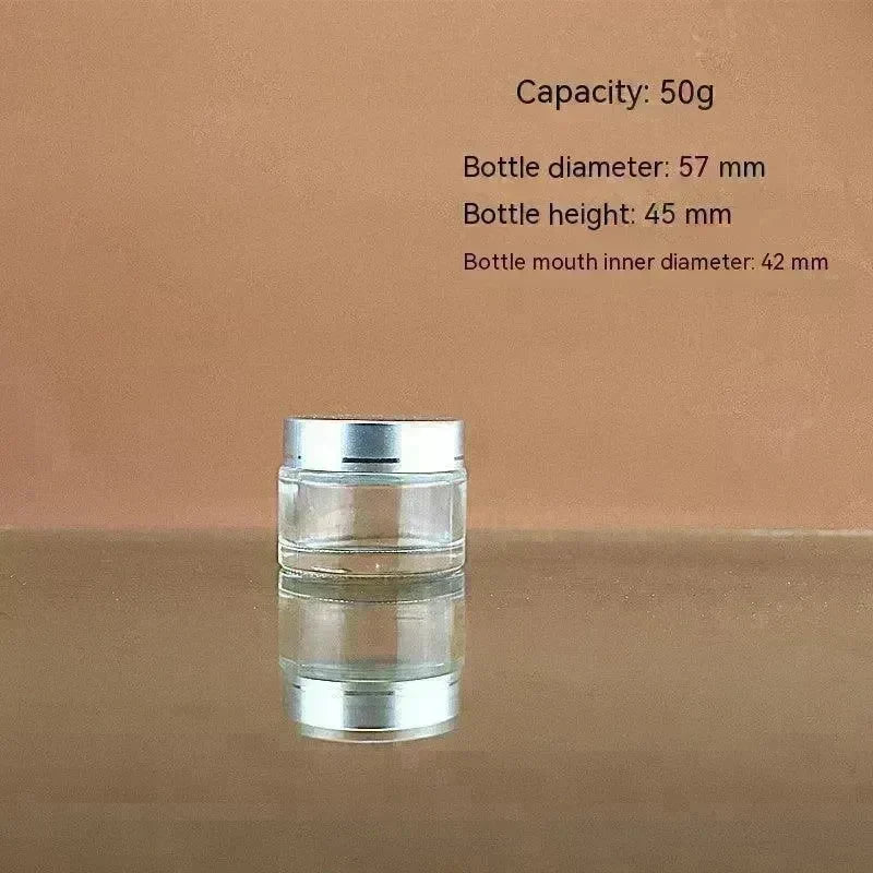 Transparent Face Cream Bottle Glass Cosmetics - EX-STOCK CANADA