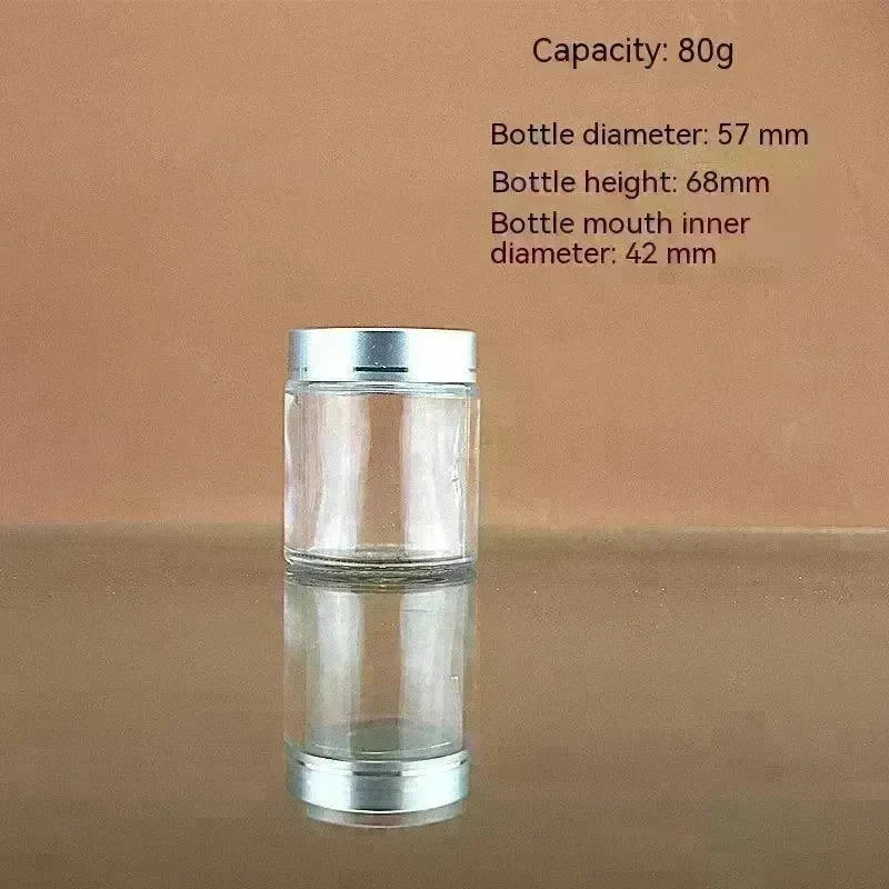 Transparent Face Cream Bottle Glass Cosmetics - EX-STOCK CANADA