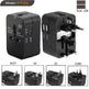 Travel Universal Conversion Plug Dual USB - EX-STOCK CANADA