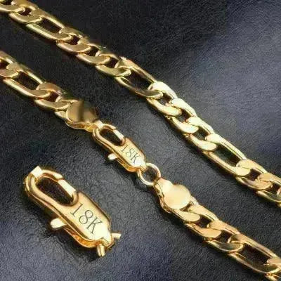 Trend Necklace Silver Painted 18k gold 8MM - EX-STOCK CANADA