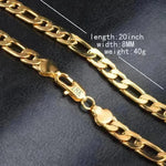 Trend Necklace Silver Painted 18k gold 8MM - EX-STOCK CANADA