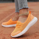 Trendy Lace-up Mesh Sneakers Fashion Sports Shoes Women Solid Cozy Flats Shoes sneakers for women - EX-STOCK Canada