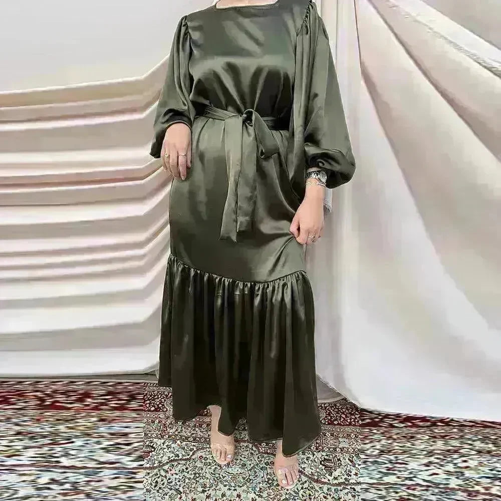 Turkey Dubai Middle East Women Kaftan Abaya Hijab Dress - EX-STOCK CANADA