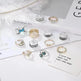 Turquoise Two-tone 12 Pieces Suit Toe Ring - EX-STOCK CANADA