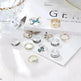 Turquoise Two-tone 12 Pieces Suit Toe Ring - EX-STOCK CANADA