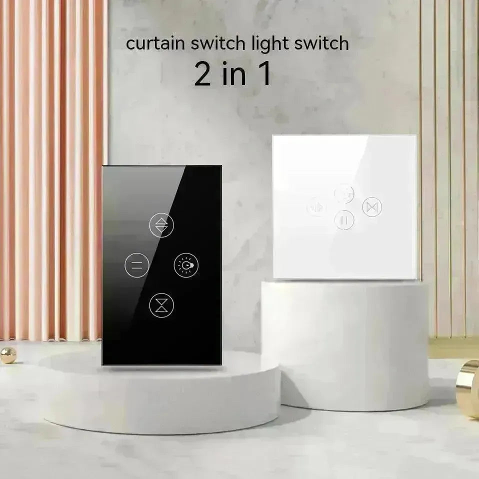 Tuya Smart WiFi Roller Shutter Curtain Light Wall Switch Voice Control Work With Alexa - EX-STOCK CANADA
