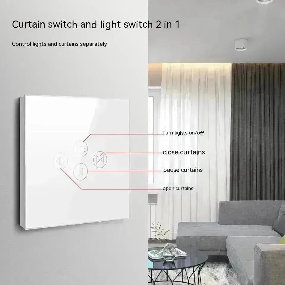 Tuya Smart WiFi Roller Shutter Curtain Light Wall Switch Voice Control Work With Alexa - EX-STOCK CANADA