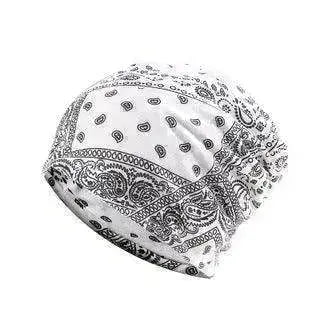 Unisex Autumn Windproof Earmuff Head Cashew Flower Print Pile Hood Hat - EX-STOCK CANADA