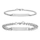 Unisex Titanium Steel Curved Plate Rose Gold Plated Bracelet - EX-STOCK CANADA
