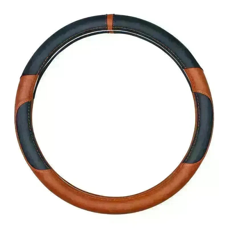 Universal Leather Steering Wheel Cover Suitable for the Four Season. - EX-STOCK CANADA