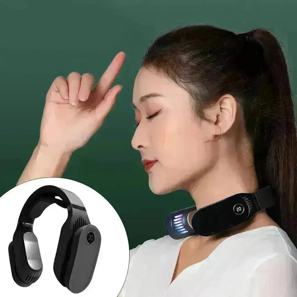 USB Portable Hanging Neck Cooling and Heating Fan Air Conditioner for Home Office, Travel - EX-STOCK CANADA