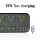 USB Power Strip Smart British Plug Multi-function Power Surge - EX-STOCK CANADA