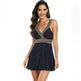 V-neck Printed Swimsuit Dress Summer Beach Vacation Bikini Fashion Womens Clothing - EX-STOCK CANADA