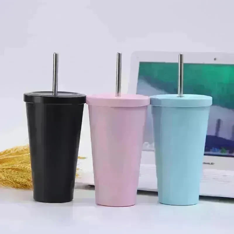 Vacuum stainless steel vacuum flask straw Cup - EX-STOCK CANADA