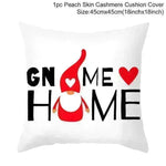 Valentine's Day Red Cartoon Letter Series Peach Skin Sofa Pillowcase - EX-STOCK CANADA