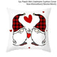Valentine's Day Red Cartoon Letter Series Peach Skin Sofa Pillowcase - EX-STOCK CANADA