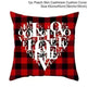 Valentine's Day Red Cartoon Letter Series Peach Skin Sofa Pillowcase - EX-STOCK CANADA