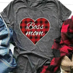 Valentine's Day Women's Top Printed Round Neck Short Sleeve - EX-STOCK CANADA